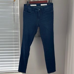 Pilcro skinny dark wash jeans. Size 27.